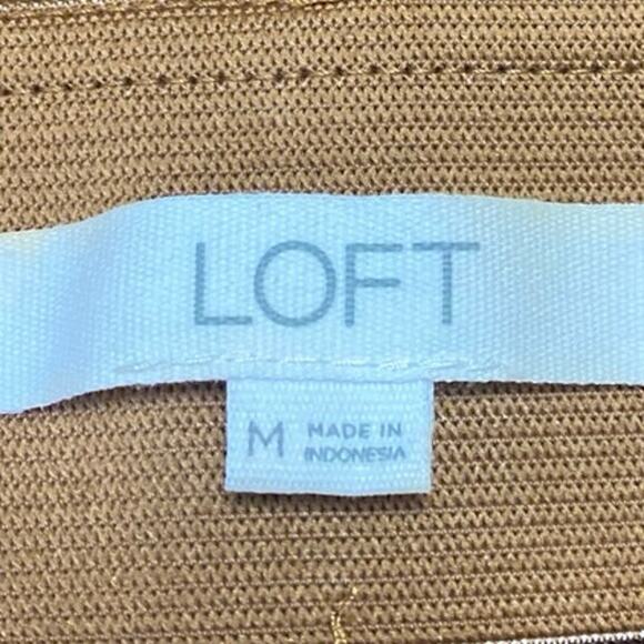 Ann Taylor LOFT Brown Faux Suede Skinny Leg High Waisted Trousers Dress Pants M - Picture 4 of 5